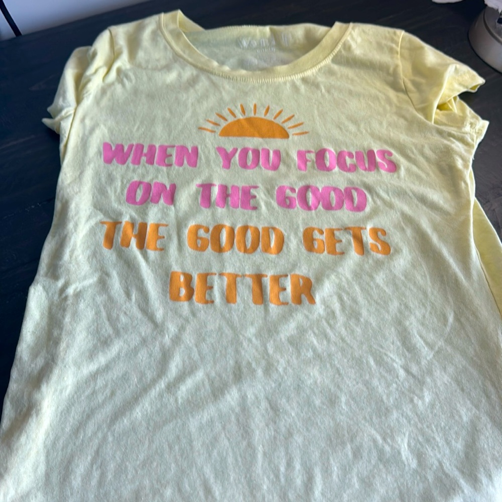 A when you focus on the good the good gets better shirt